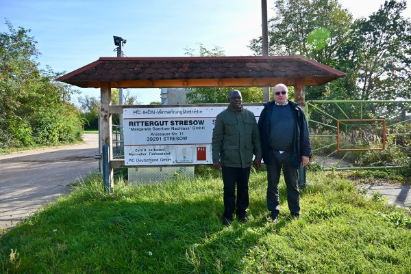 Der Botschafters von Uganda und Hans-Georg Meyer